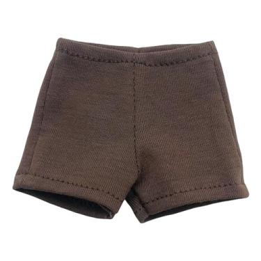 Imagem de Milageto Shorts de Treino para Boneca 1/6, Fantasia de Boneca em Miniatura, Vestimenta Casual, Mini Calças Curtas Da Moda para Bonecos de ação de 12'', CafÉ