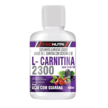 Imagem de L-carnitina 2,300mg com Coenzima Q-10 480ml - Fisionutri