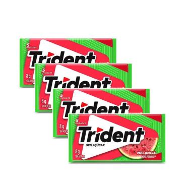 Imagem de Kit 4 Chiclete Trident Melancia 8g com 5 Unidades