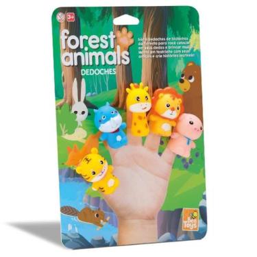 Imagem de Fantoche De Dedo Dedoche Animais Da Floresta Bichinhos Safari Brinqued