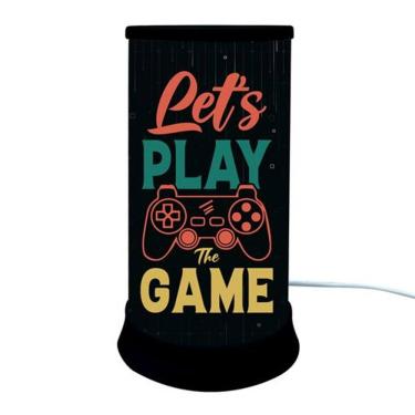 Imagem de Luminária de Mesa Hug Lets Play The Game Gamer Light