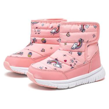 Imagem de Botas de neve HOBIBEAR Toddler Girls impermeáveis tamanho 6 rosa pêsse