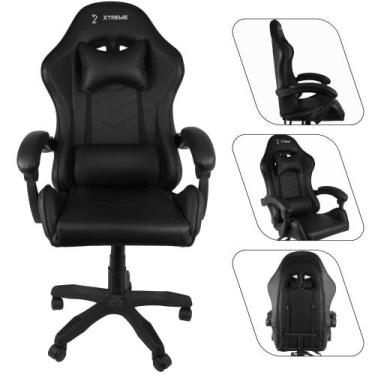 Imagem de Cadeira Gamer XTreme Gamers Cinesis NY Preta e Vermelha Conforto e Per