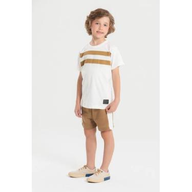 Imagem de Conjunto Infantil Masculino Listra Marrom - Off - Mega Kids, 6