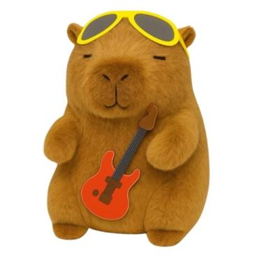 Imagem de Capivara de Pelúcia com Óculos e Guitarra – 23cm