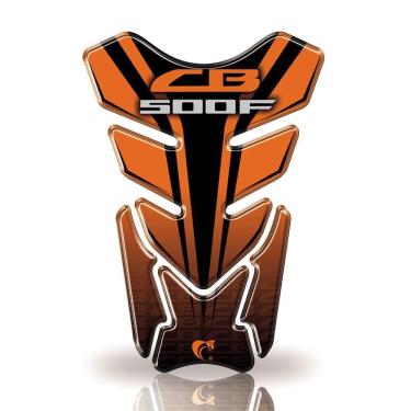 Imagem de Protetor De Tanque Adesivo Cb500F Laranja E Preto
