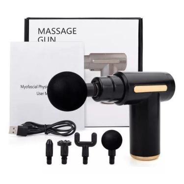 Imagem de Pistola Massageadora Mini Massageador Muscular Corporal 4 em 1 Elétric