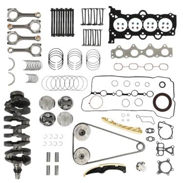 Imagem de Kit de reconstrução de revisão do motor G4FJ 1.6L com haste de virabrequim Kit de corrente de distribuição e kit de vedação de junta de cabeça apto para Hyundai Sonata Tucson Veloster Kia Soul