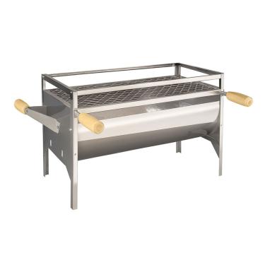 Imagem de Churrasqueira Portátil Galvanizada 50x24 com Grelha a Carvão - Compacta, Leve e Resistente