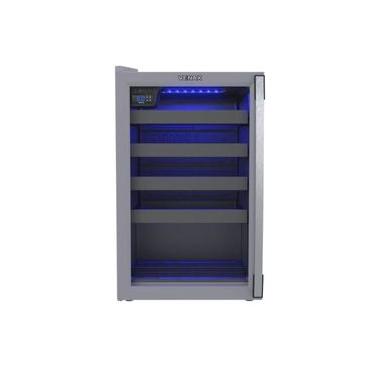 Imagem de Adega Venax Piubella 24 Garrafas Porta Invertida Cinza - 220V