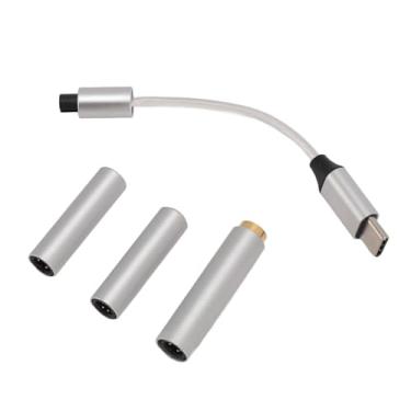 Imagem de Tnfeeon Adaptador USB Tipo C para AUX de Alta Fidelidade, PCM de 32 Bits 384 KHz, Chip CX31988 DAC, Plug-and-play para Amantes de Música e Jogadores