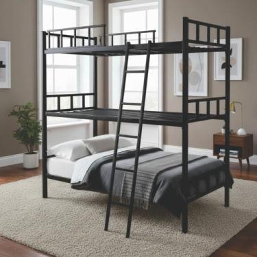 Imagem de Treliche de Ferro Aço para 3 Pessoas  Ideal para Pousadas e Alojamento