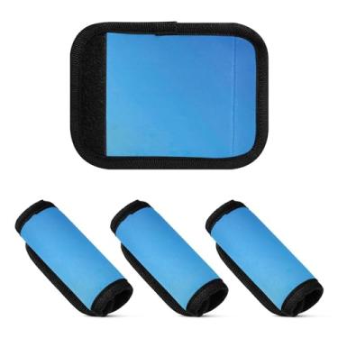 Imagem de Qilmy Pacote com 2 identificadores de bagagem com etiqueta confortável para carrinho de bebê, mala de viagem, acessórios de viagem 2036