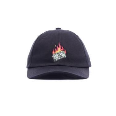 Imagem de Boné Bali Company Dadhat Dollar On Fire, Preto, un