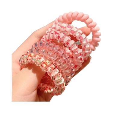 Imagem de Conjunto De Laços De Cabelo Trançados Coloridos Em Forma De Fio De Tel