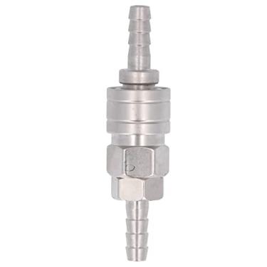 Imagem de Acessórios para acessórios automotivos chapeado aço inoxidável acoplador de ar plug Nan (conexão rápida de travamento automático Φ8 cauda longa) kit conexão de travamento automático transmissão