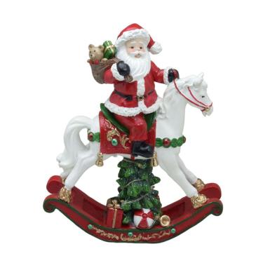 Imagem de Enfeite Papai Noel Carrossel 18cm Espressione Christmas