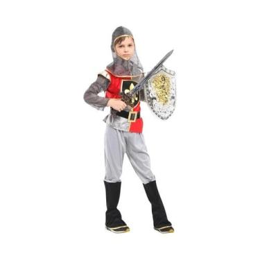 Imagem de Fantasia De Gladiador Grego-Romano Para Meninos, Fantasia De Cavaleiro