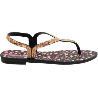 Imagem de Sandália Rasteira de Dedo Grendha Bela Amor Menina, 31, Preto