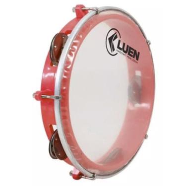 Imagem de Pandeiro Júnior em ABS com pele Cristal 8" LUEN, 40084VM