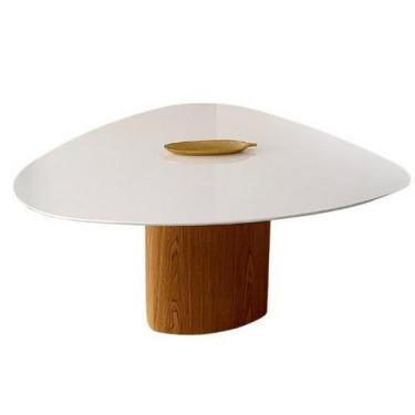 Imagem de Mesa de jantar organica laca branca 1,60cm - O REI DAS POLTRONAS