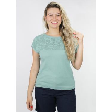 Imagem de Blusa Pau a Pique Modal Verde Água