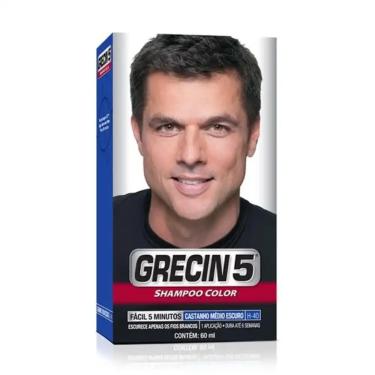 Imagem de Shampoo H-45 Tonalizante Castanho Médio Grecin 5 60ML