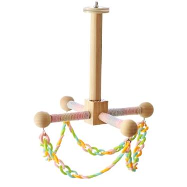 Imagem de Gaiola de pássaro, gaiola pequena para animais de estimação, brinquedo de balanço de – brinquedo de exercício para brincar de calopsita, para furão, hamster, guiné, animal pequeno, gerbil
