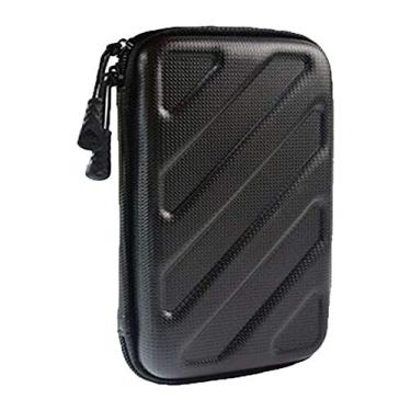 Imagem de Estojo de Fio Eletrônicos Camada Organizador Acessórios Case Armazenamento com Casca EVA Dura para Cabos Power Banks USB Hard Drive Cartões Memória Plug and