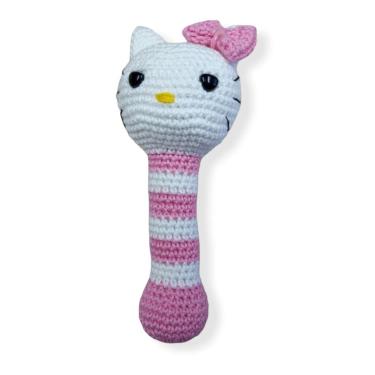 Imagem de Chocalho Para Bebê Amigurumi Gatinha - Novelando