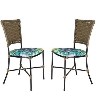 Imagem de 2 Cadeiras Gramado Pequi Sala De Jantar Em Fibra Sintética