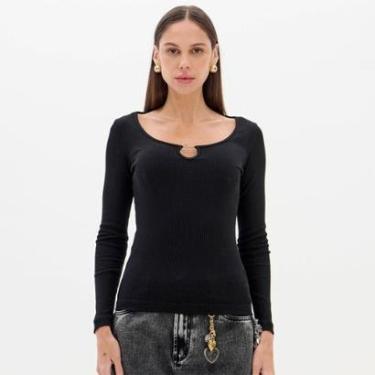 Imagem de Blusa Lança Perfume Canelada Manga Longa Feminino-Feminino