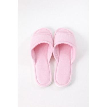 Imagem de Pantufa de tecido atoalhado Fofotufa - Fofotufas, Rosa, 38