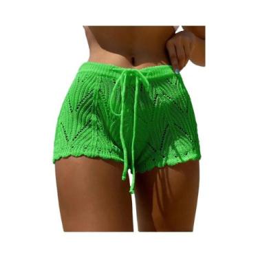 Imagem de Poliéster100.00% Biquíni de malha com cordão oco e cintura aberta bloq