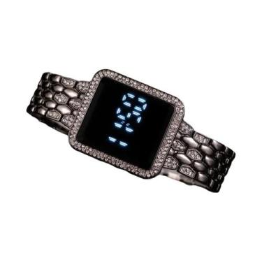 Imagem de Relógio Digital LED De Pulso Feminino De Luxo Leve, Estilo Simples E C