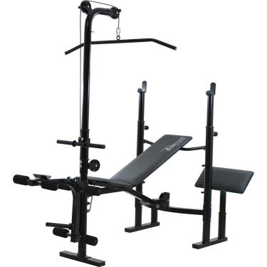 Imagem de Banco Supino SP-3300 Pro com Torre para Puxada, Banco Scott, Poli Sports-Unissex