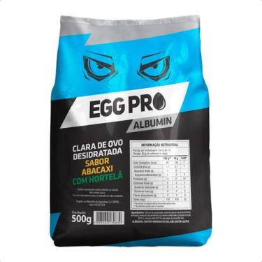Imagem de Albumina Desidratada 500g Abacaxi Hortelã Proteína Clara de Ovo - Prot