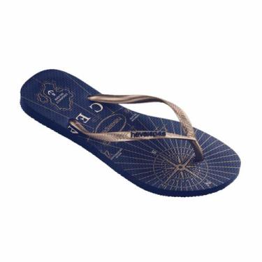 Imagem de Chinelo de Dedo Feminino Slim Nautical Havaianas