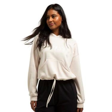 Imagem de Moletom Cropped Olympikus Feminino, Rosa, GG
