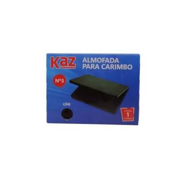 Imagem de Almofada para Carimbo Kaz - Recarregável, 12 cm x 8 cm, Tinta Preta