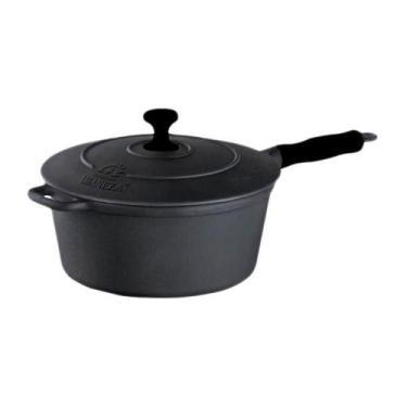 Imagem de Caçarola 93853-LB Ferro Fundido Cabo Silicone Preto 2,4L 20cm Uso em T