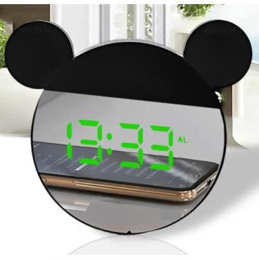 Imagem de Relógio Despertador Digital LED Tudo em Caixa SZ6095-09 Espelho Modern