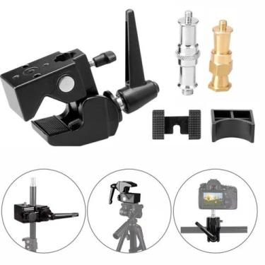 Imagem de Suporte Garra Super Clamp Greika para Fixar Camera Iluminação em tubos