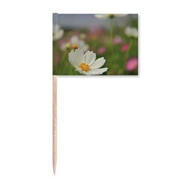 Imagem de White Cosmos Art Deco Presente Fashion Palito de Dente Marcador Topper Decoração de Festa