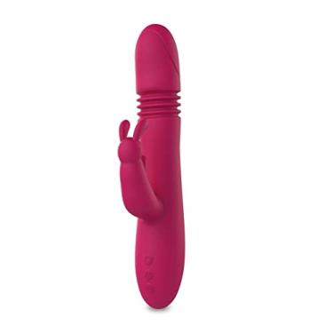 Imagem de Vibrador Feminino Estimulador Sexual Clitóris e Ponto G Masturbação Aquecimento Telescópico 19 Frequências Sexuais (Vermelho)