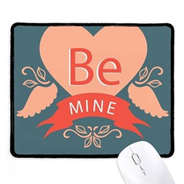 Imagem de Mousepad Be Mine dia dos namorados rosa vermelho borda costurada tapete de borracha para jogos