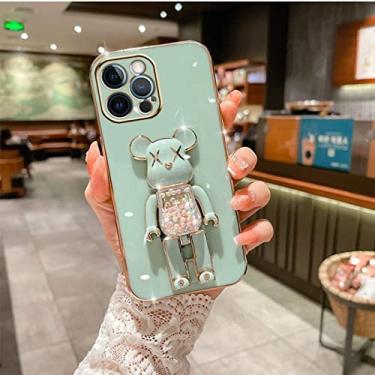 Imagem de Candy Bead Bear Holder Bracelet Strap Phone Case For iphone 14 12 Pro Max Mini 11 13 Pro X XS XR 6 S 7 8 Plus SE Plating Cover, 4, For iPhone XR