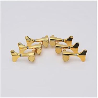 Imagem de Cravelhas De Afinação 1 Conjunto 4/5/6 Cordas Para Baixo Elétrico Cabeças Afinadores Ouro,R3 L3,Pleasant63