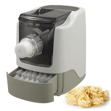 Imagem de MáQuina AutomáTica De MacarrãO 260w, MáQuina De Fazer MacarrãO, MáQuina De Fazer MacarrãO DoméStico E MáQuina De Espaguete EléTrica - 13 Moldes/Até 480g De MacarrãO,Grey
