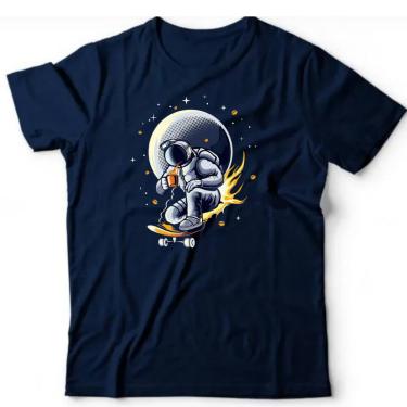 Imagem de Camiseta algodão astronomia - Skate no espaço